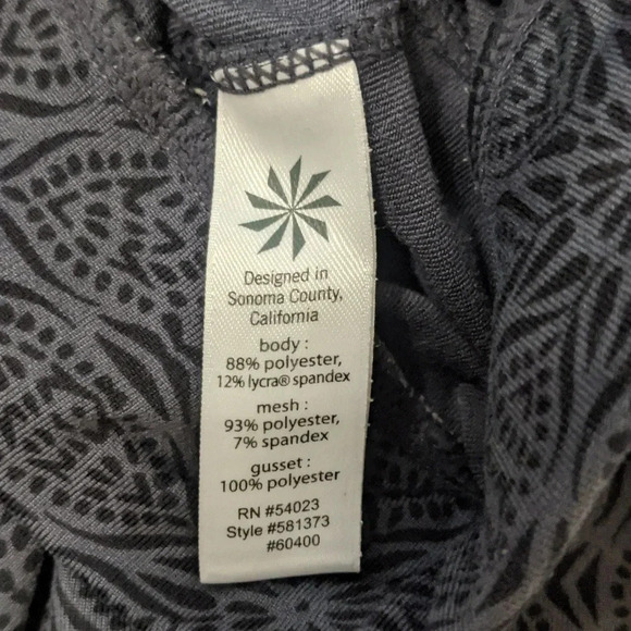 Athleta Printed Bare To Run Knicker, Color Asphalt Starfruit Size XS - Picture 14 of 15